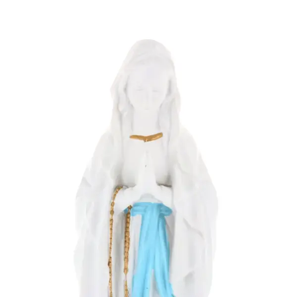 Statue Vierge Marie épurée en résine pour l'extérieur 30 cm
