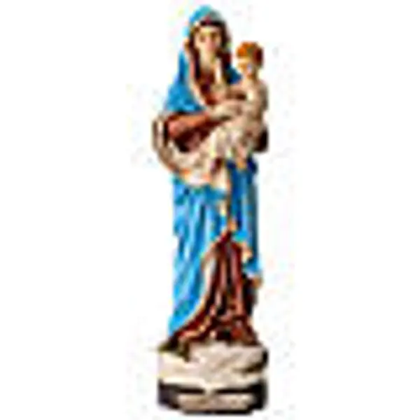 Statue Notre-Dame du Sacré-Cœur de Jésus en résine peinte 30 cm