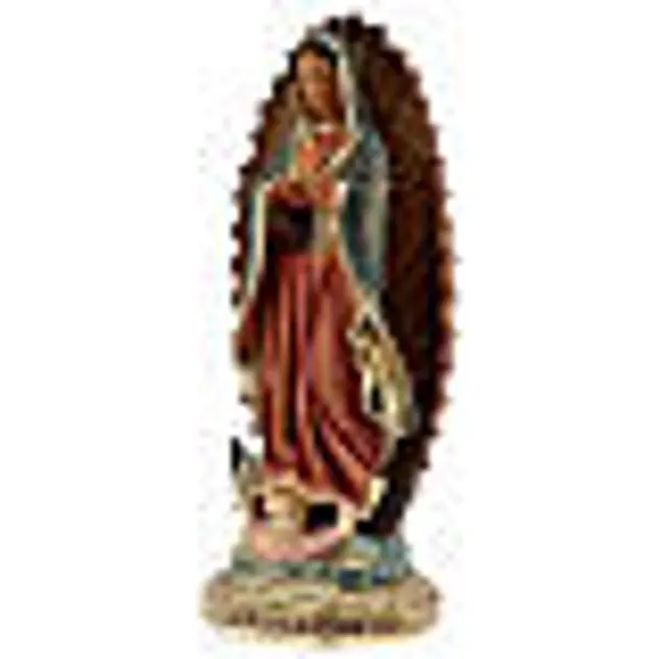Notre-Dame de Guadalupe base baroque statue résine 23 cm