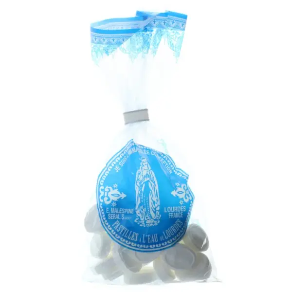 Pastilles menthe à l'eau de Lourdes Sachet de 80g