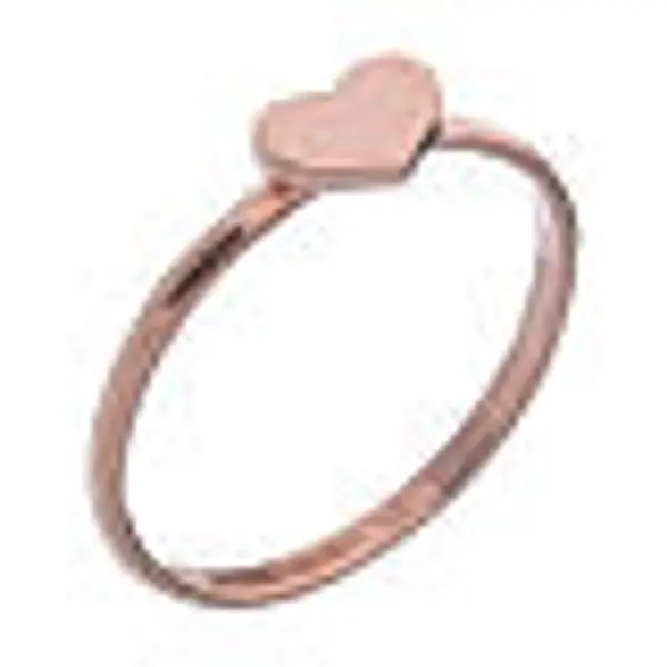 Bague AMEN coeur argent 925 fin. rosée