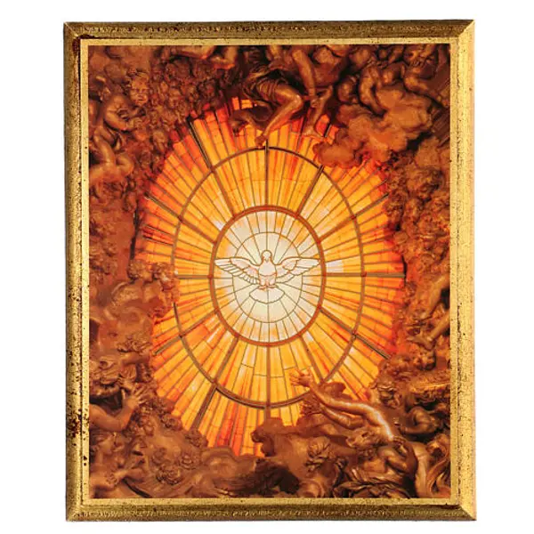 Tableau Saint-Esprit Bernini impression sur bois 30x25 cm