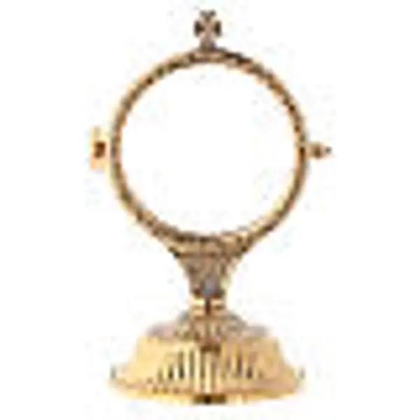 Custode exposition tige courte croix rayons 15 cm