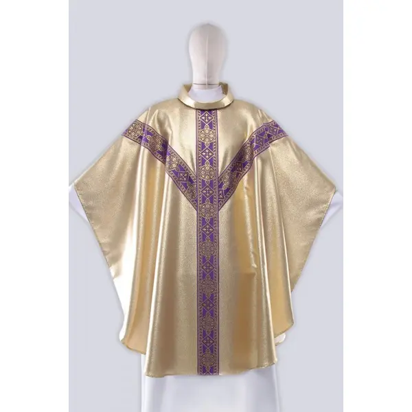 Chasuble violette et dorée ZPk22/f