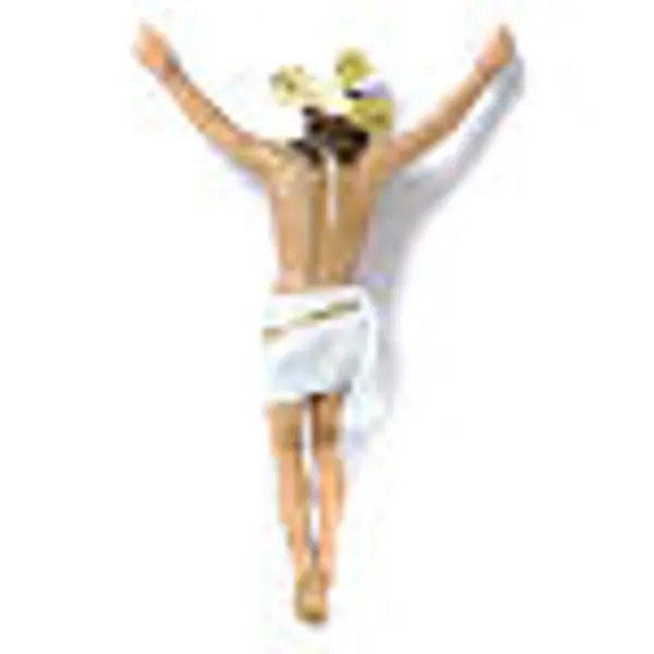 Corps Christ Agonie 30cm pâte bois élégant