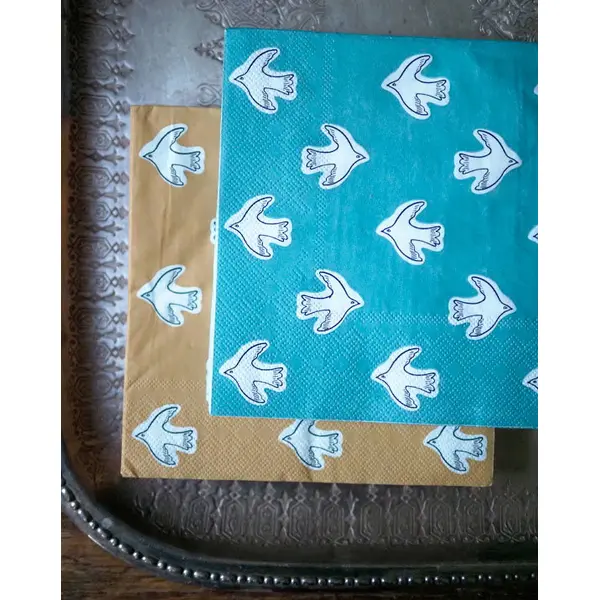 20 serviettes Colombe