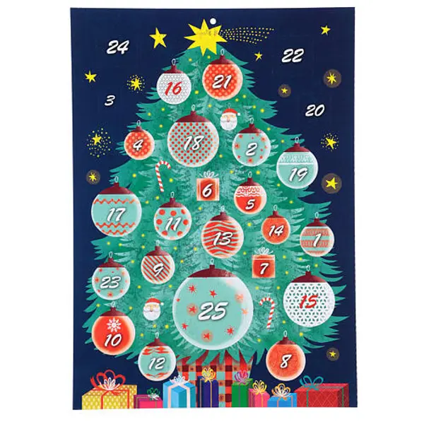 Calendrier de l'Avent sapin de Noël