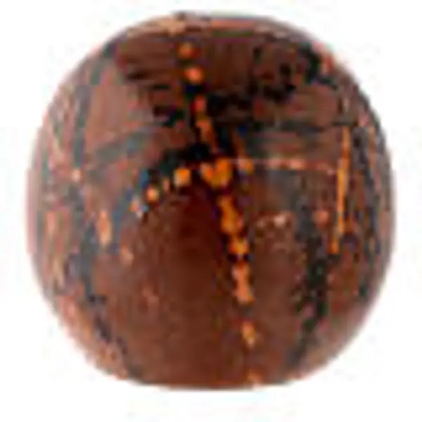 Urne funéraire sphère marron fantaisie faïence