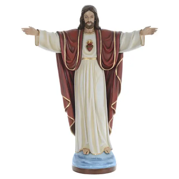 Jésus Rédempteur en fibre de verre de 160 cm POUR EXTÉRIEUR
