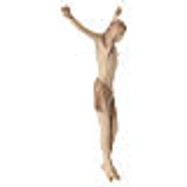 Corps du Christ stylisé finition patinée multinuance Valgardena