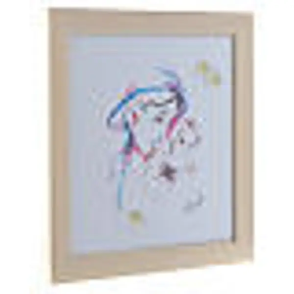 Cadre Mère Protectrice impression aquarelle 27x27 cm cristaux