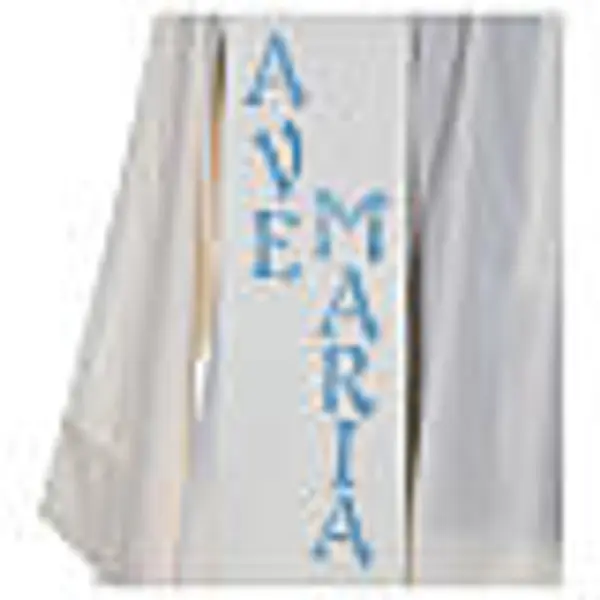 Etole liturgique 100% polyester symbole Mariale