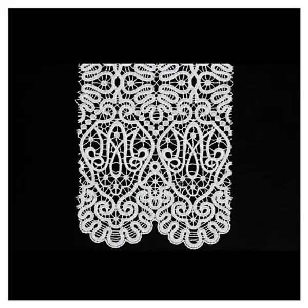 Dentelle blanche macramé motif Marial 22 cm euros/m