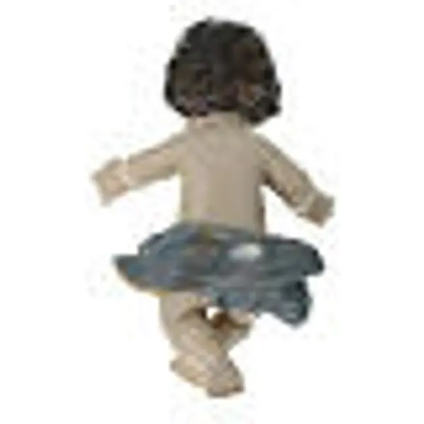 Statuette Enfant Jésus en résine pagne bleu et or 10 cm