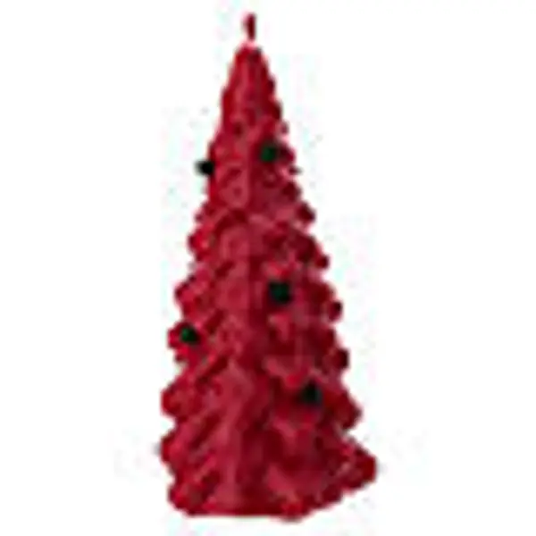 Bougie Noël sapin rouge 18,5 cm Di Giorgio