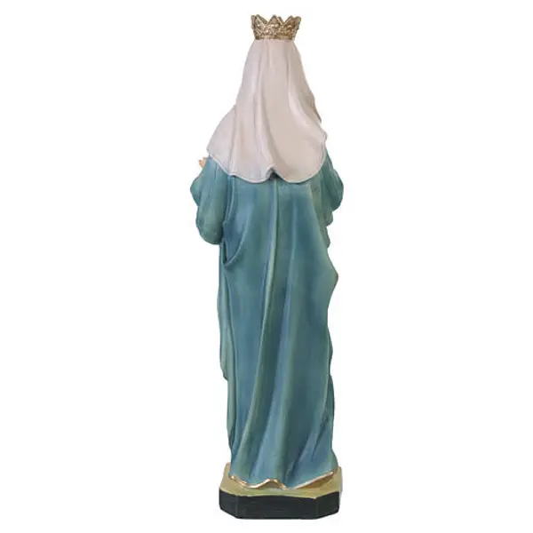 Statue Vierge à l'Enfant en résine 40 cm, vêtue de bleu