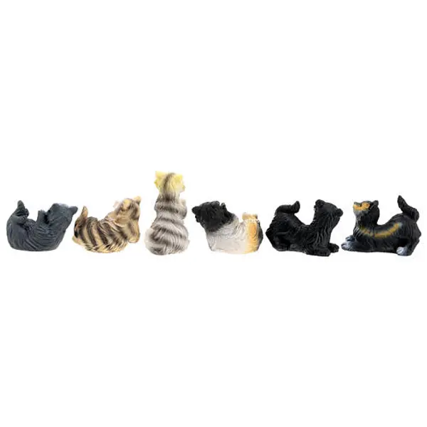 Set 6 chats crèche 10 cm