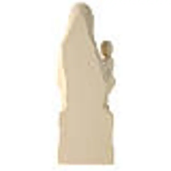 Vierge de Mariazell assise bois Val Gardena naturel