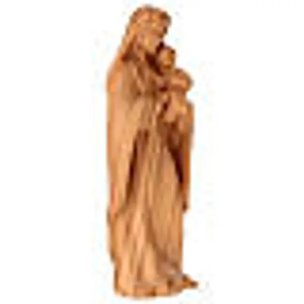 Statue Vierge à l'Enfant en bois d'olivier Val Gardena
