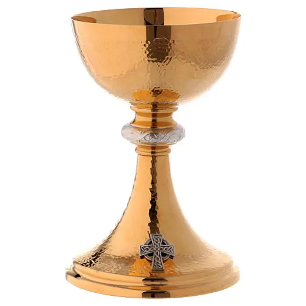 Calice et patène Molina classiques Couronne d'épines coupe argent 925