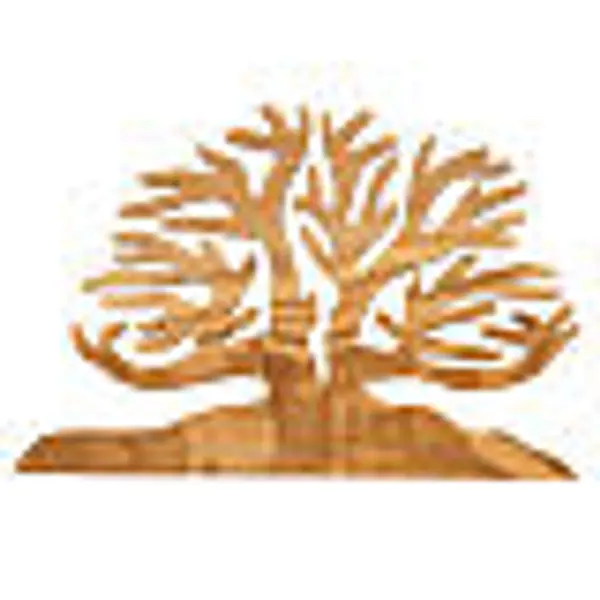 Arbre de la vie décoration bois d'olivier 15x10x1 cm