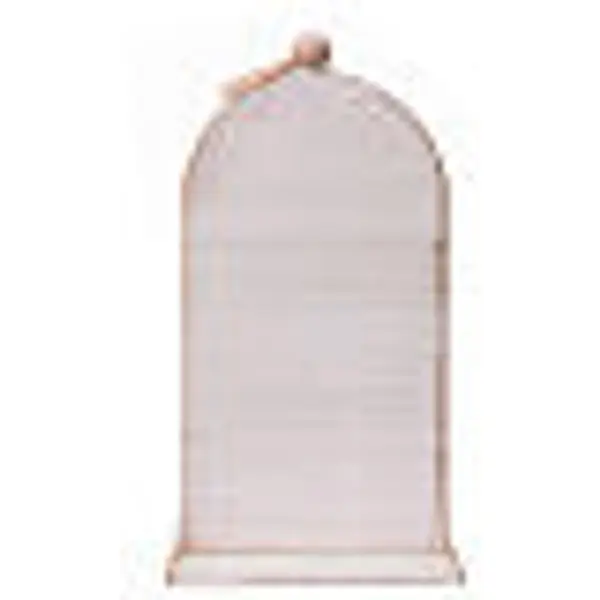 Cheminée LED blanc horloge vintage 25x15x12 cm