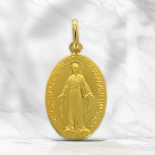 Gold Miraculous Medal 9mm