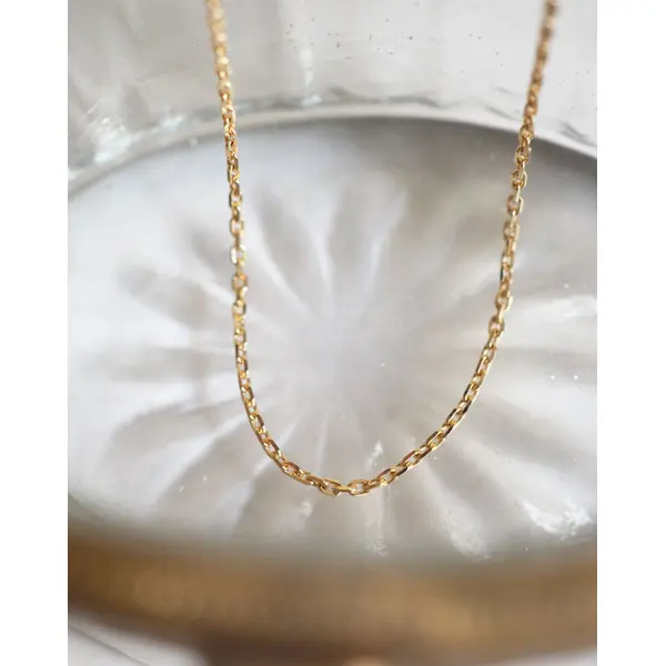 Chaîne forçat limée | Or 18 carats
