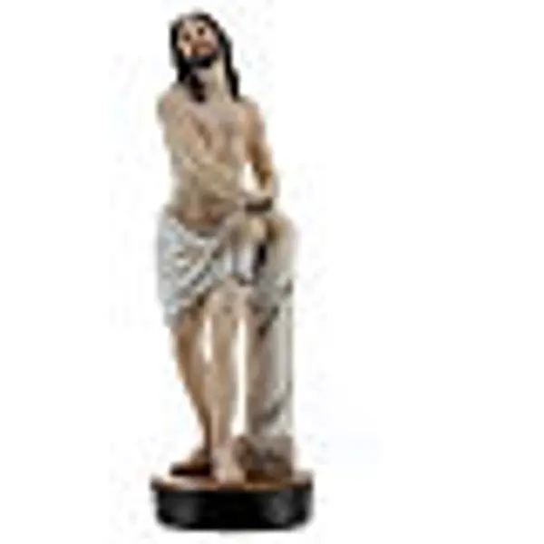 Christ attaché colonne résine colorée 5x15x5 cm