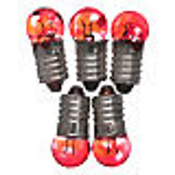 Ampoule E10 rouge 5pcs 3,5-4,5v.