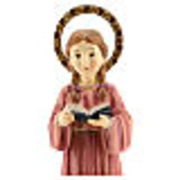Statue Marie Enfant tresses résine 20x6,5x6 cm