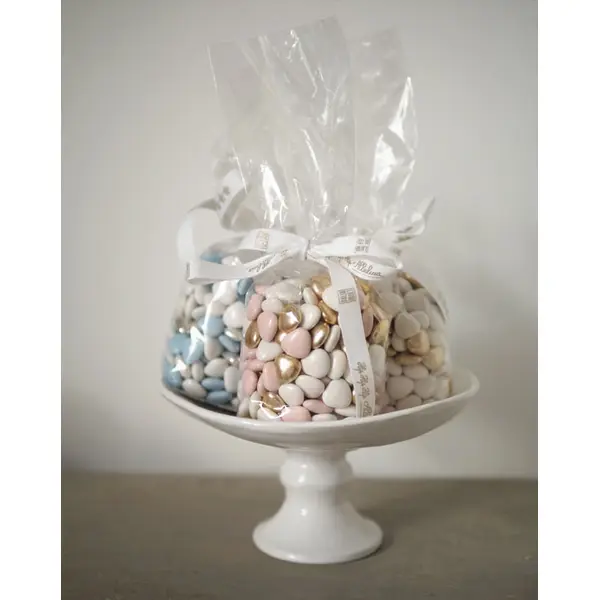 Sachet coeurs en chocolat