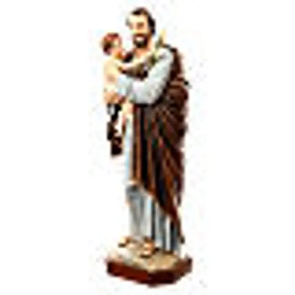 Saint Joseph avec Enfant 175 cm fibre de verre peinte