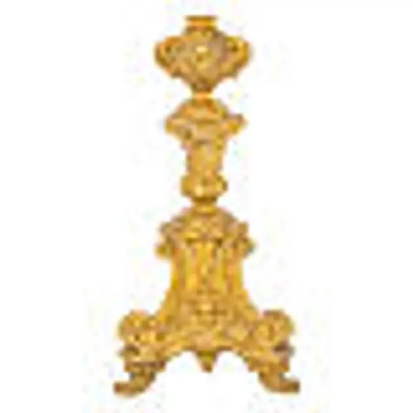 Chandelier style baroque en bronze satiné 60 cm