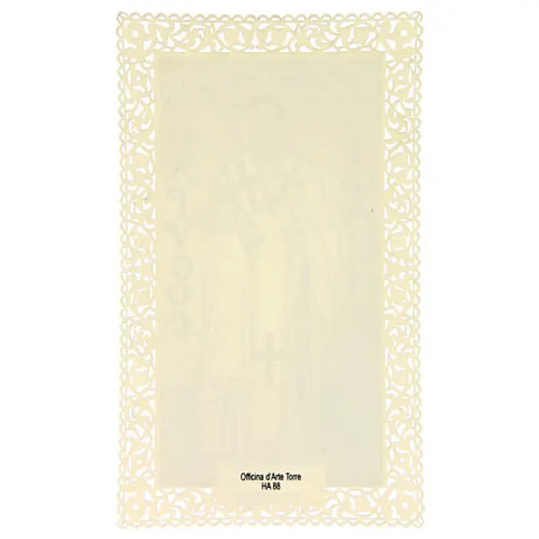Image pieuse en dentelle de Saint Jean Chrysostome 11x7 cm