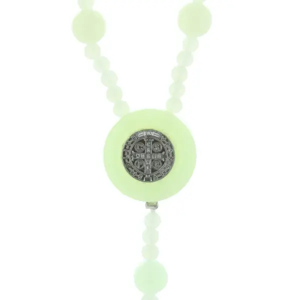 Glow-in-the-dark Saint Benedict rosary