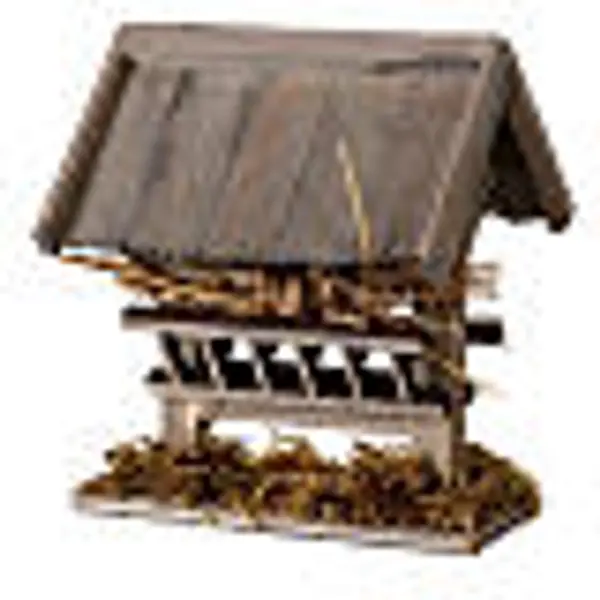 Famille de cerfs avec mangeoire 6 pcs 10 cm