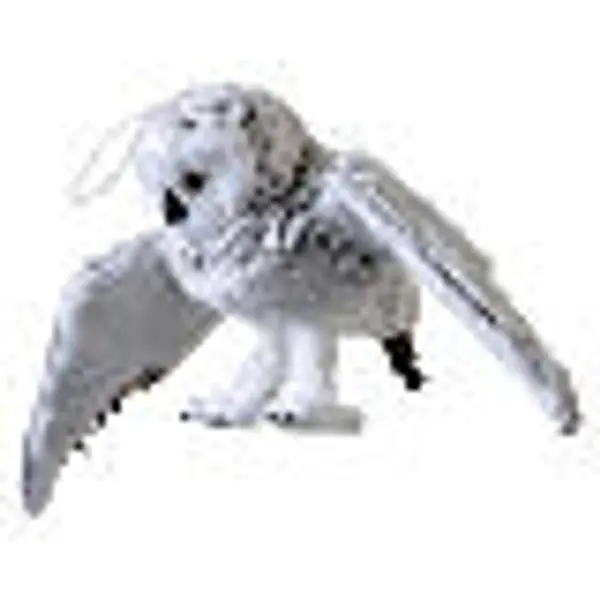 Chouette décorative ailes ouvertes fourrure artificielle grise 70x25x15 cm