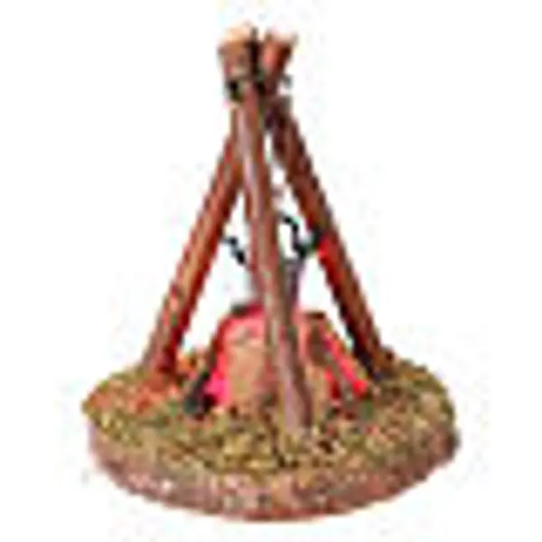 Feu de camp 6x7x8 cm pour crèche 8-10 cm
