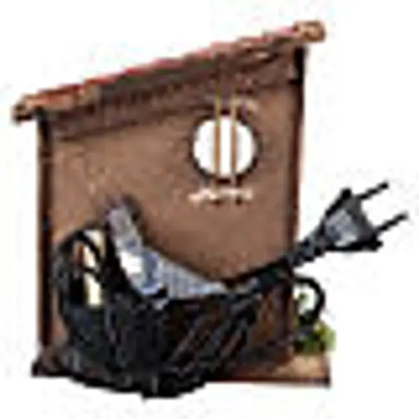 Fontaine AUTHENTIQUE avec escaliers 15x15x20 cm pour Crèche Napolitaine 8-10 cm