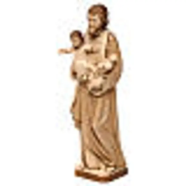 Saint Joseph avec Enfant bruni 3 tons réaliste