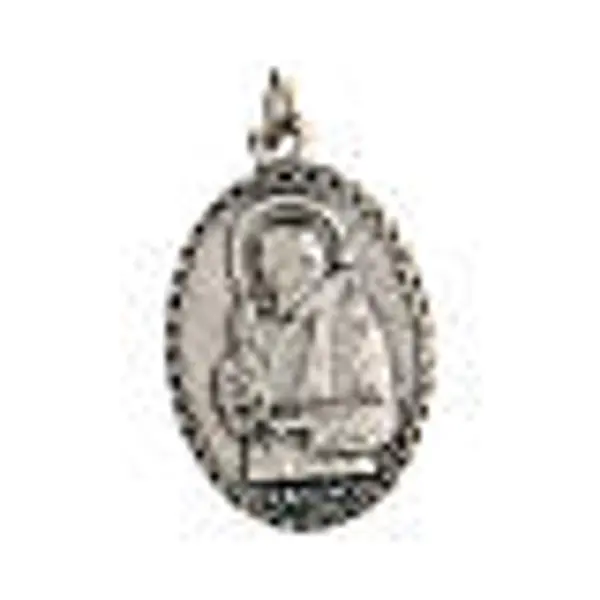 Médaille ovale avec Padre Pio 2,5 cm zamak