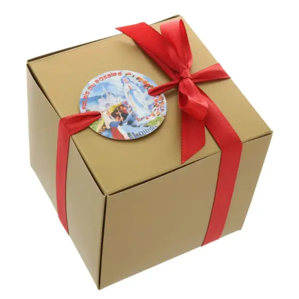 Coffret cadeau religieux de Noël, Mes bijoux de Lourdes en Plaqué Or