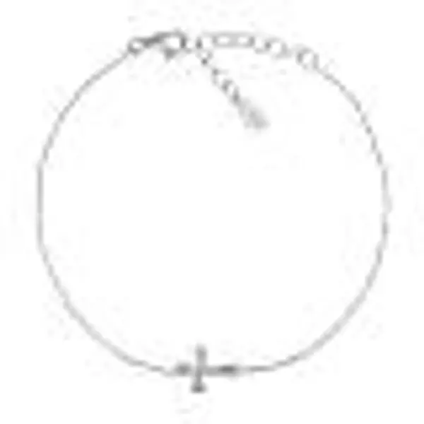 Bracelet Amen en argent 925 croix zircons blancs