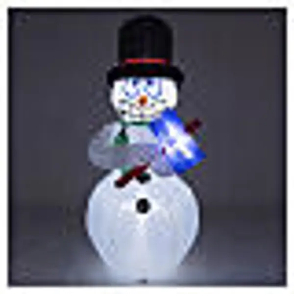 Bonhomme de neige gonflable int/ext tremblant LED 175x80x70 cm