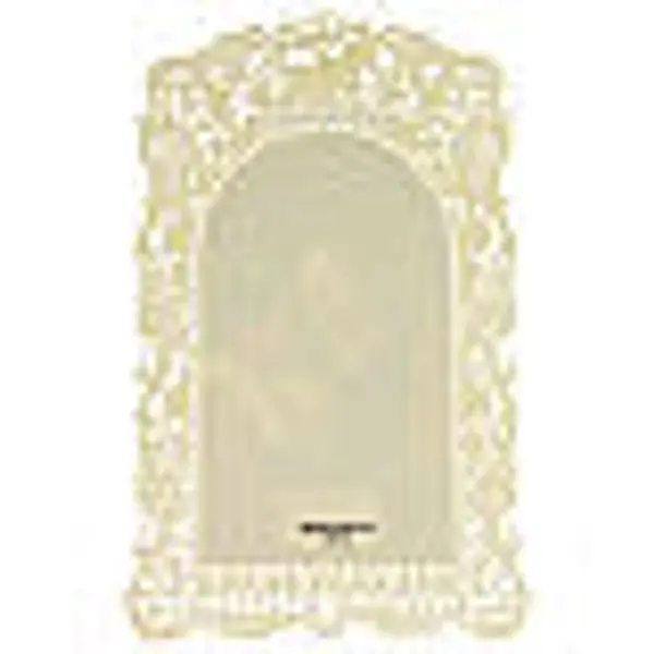Image pieuse de Saint Jean avec décoration en dentelle 11x7 cm