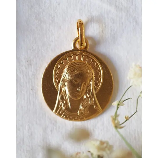 Médaille Regina Angelorum | Or 18 carats