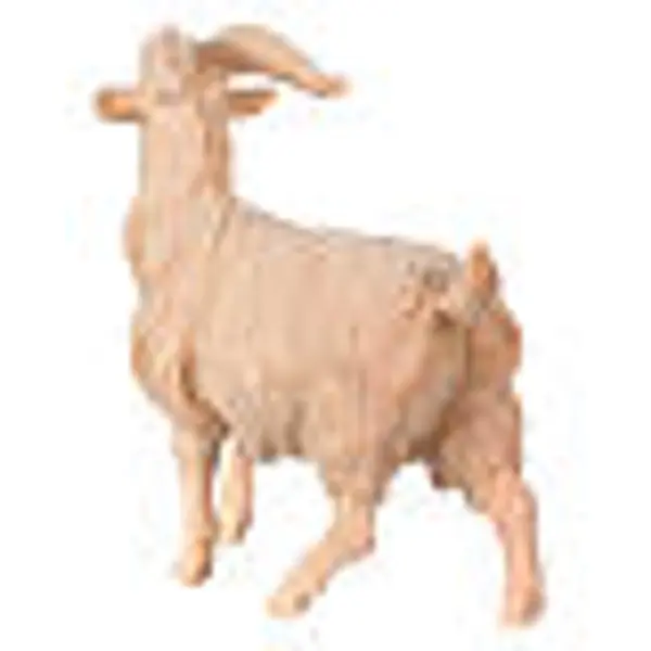 Bouc pour crèche de montagne pin cembro naturel 12 cm