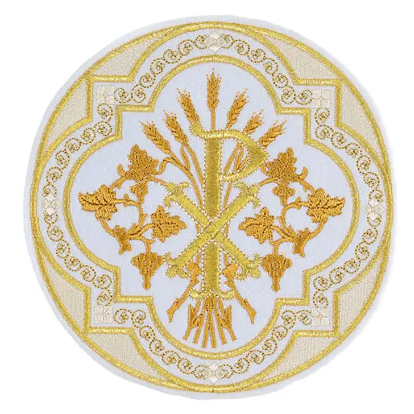 Pièce non adhésive Chi-Rho 17 cm couleurs liturgiques