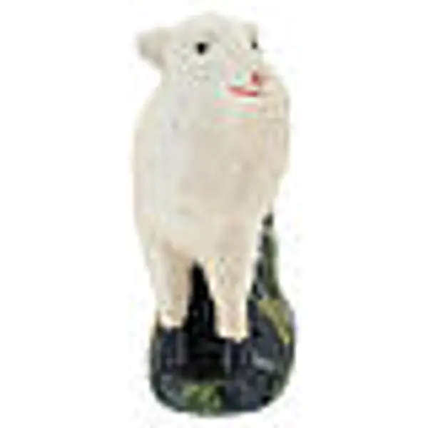 Set 4 moutons plâtre coloré pour crèche 30 cm Arte Barsanti